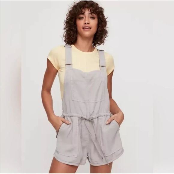 Aritzia Pants - Aritzia Wilfred Free Beatriz Romper Overalls Size XS Shorts Lyocell Tan